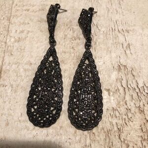 Gunmetal Statement Earring / fashion earring / drop earrings